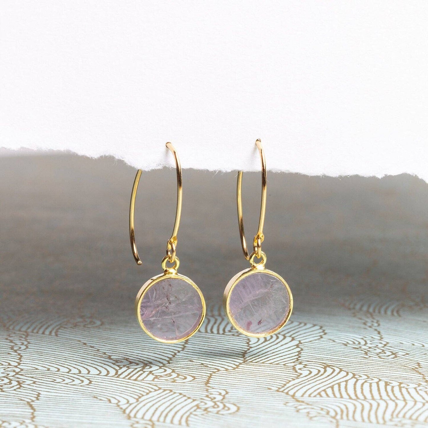 Amethyst 14K Gold Filled Drop Earrings