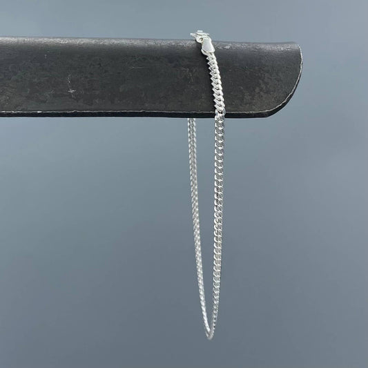Anklet Chain 2.7m Miami Cuban Sterling Silver
