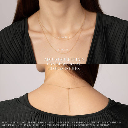 Black Obsidian Small Round Disc Gold Circle Necklace