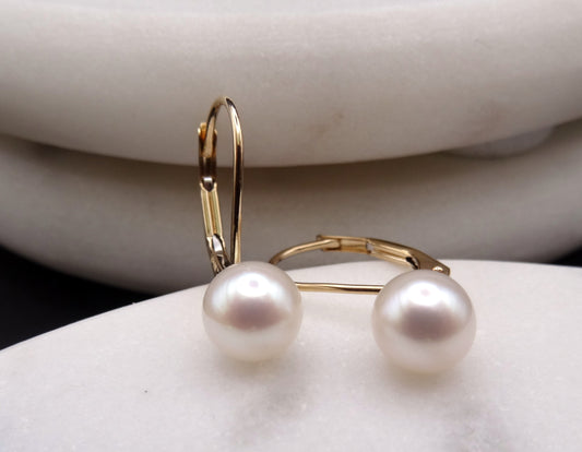 Pearl Earrings - 14K Akoya