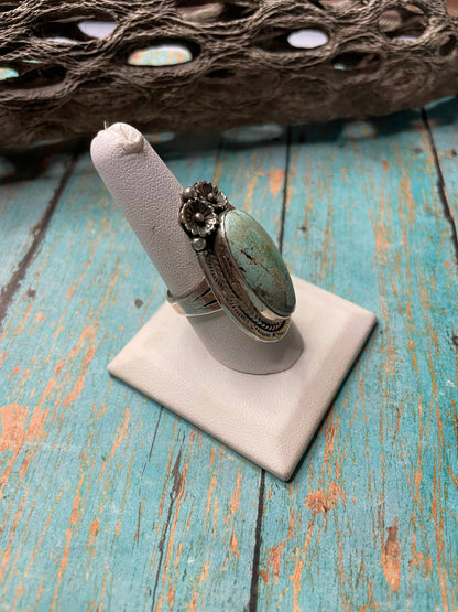 Navajo Turquoise Sterling Silver Size 8.5