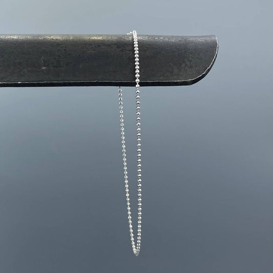 Anklet Chain Sterling Silver Dainty Ball
