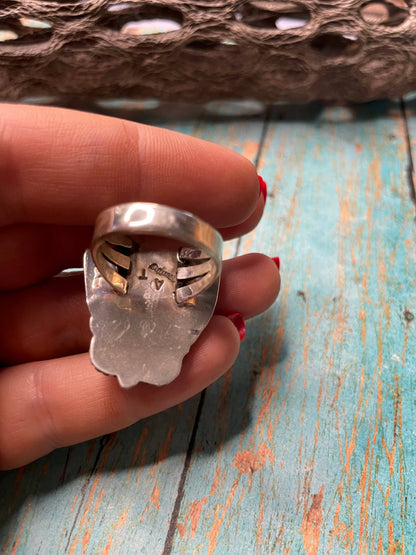 Navajo Turquoise Sterling Silver Size 8.5
